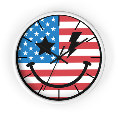 American Flag Wall Clock - The American Glory 