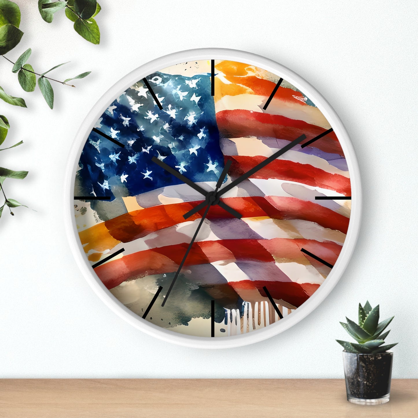 American Flag Wall Clock - The American Glory 