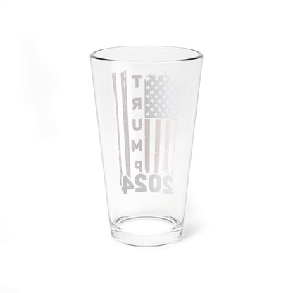 Trump 2024  Pint Glass | 16oz Beer Glass - The American Glory 