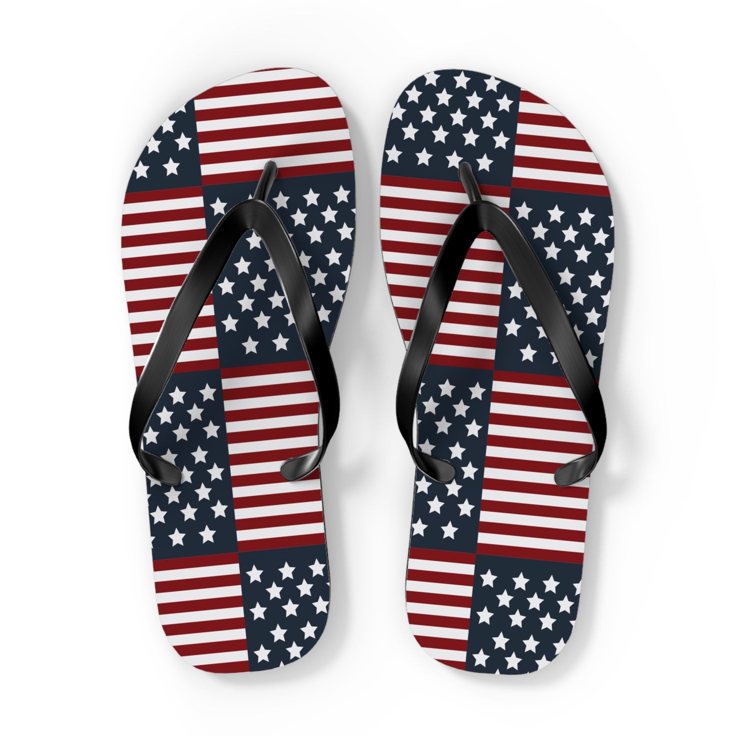 American Flag Flip Flops, USA July 4th Flip Flop slippers, Patriotic Summer accessories - The American Glory 