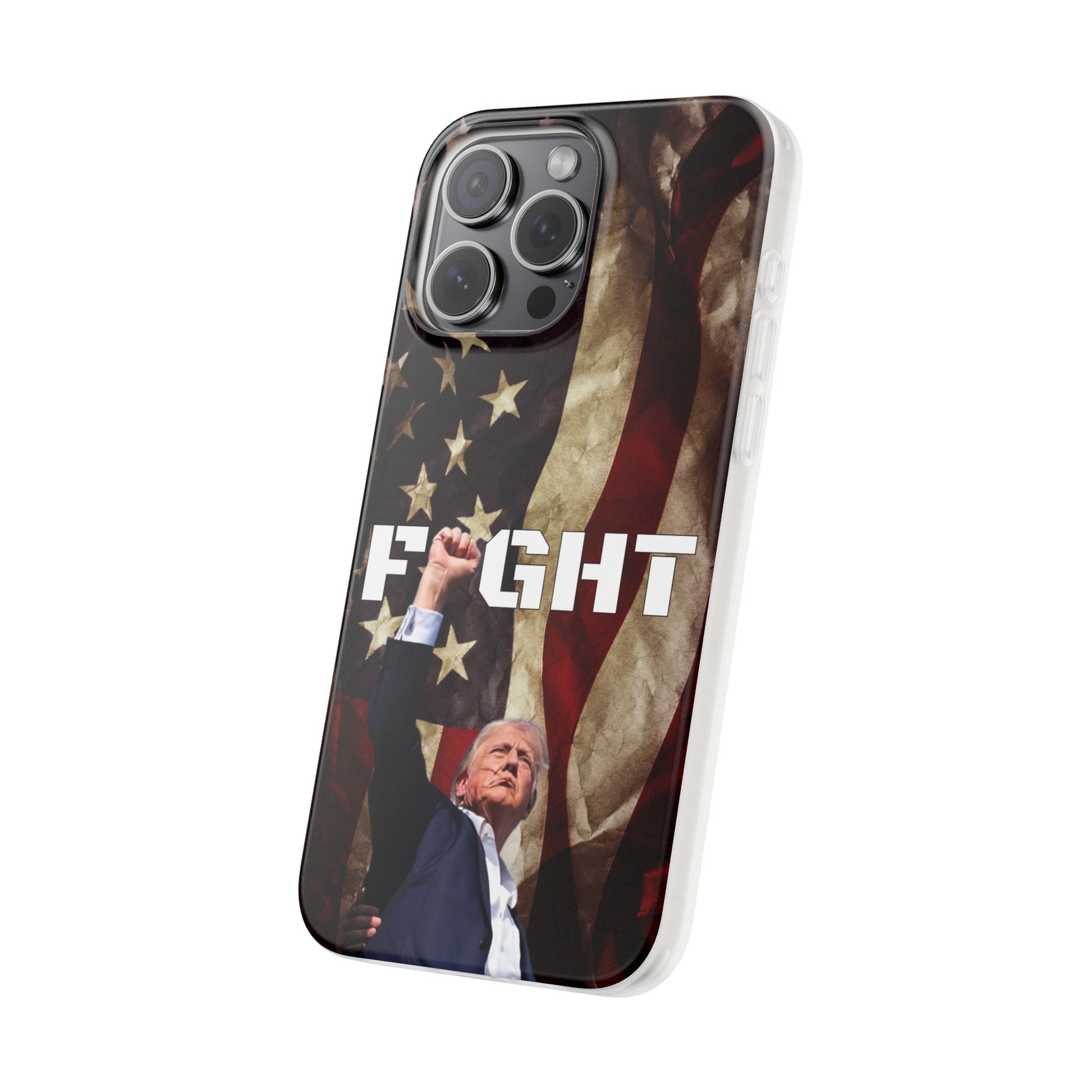 Trump Fight! iPhone Case | Semi-transparent, matte finish - The American Glory 