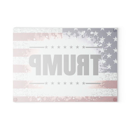 Trump American Flag Glass Cutting Board - The American Glory 