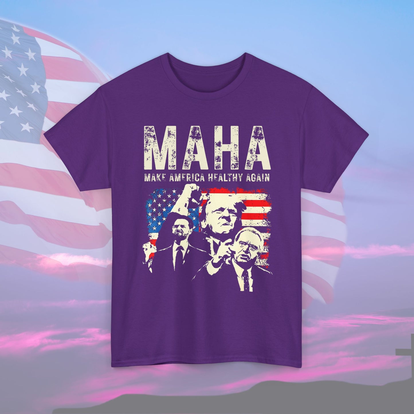 MAHA T-shirt, Make America Healthy Again Unisex Tee - The American Glory 
