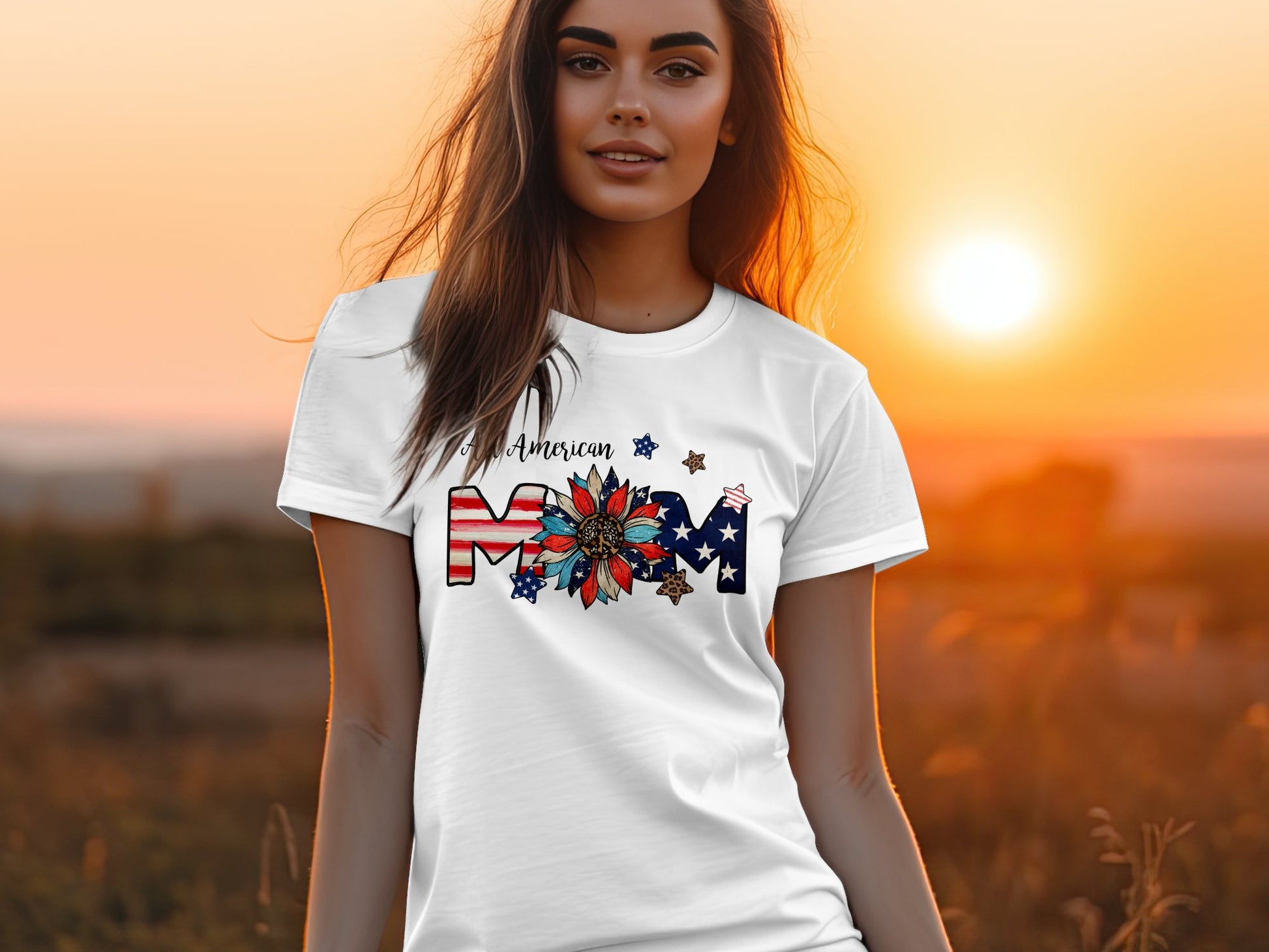 All American Mom T-shirt | USA-inspired Mom tee - The American Glory 