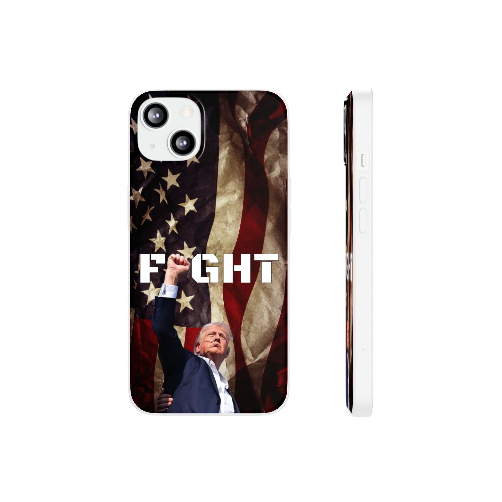 Trump Fight! iPhone Case | Semi-transparent, matte finish - The American Glory 