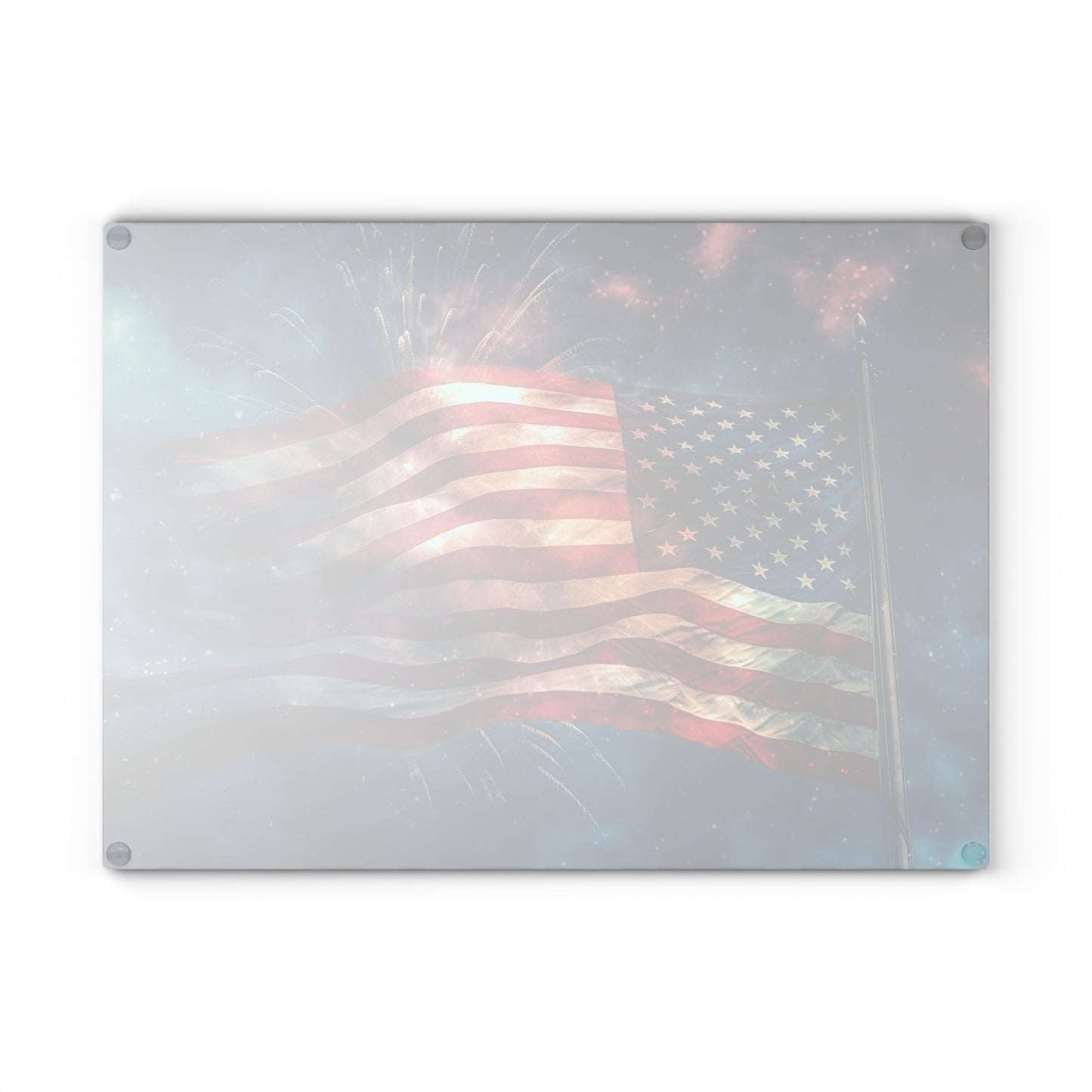 American Flag Glass Cutting Board - The American Glory 