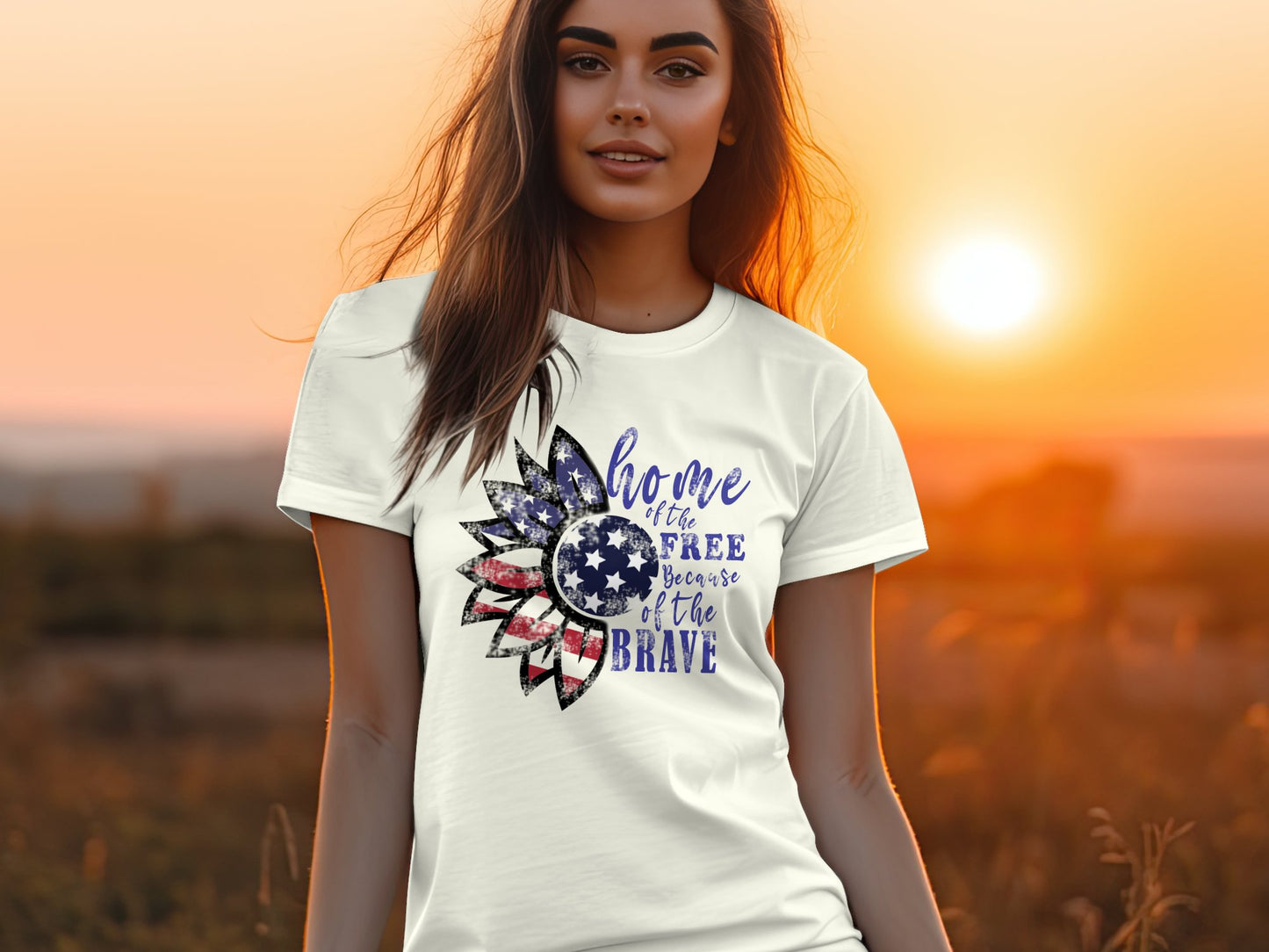 Home Of The Free Because Of The Brave T-shirt - The American Glory 