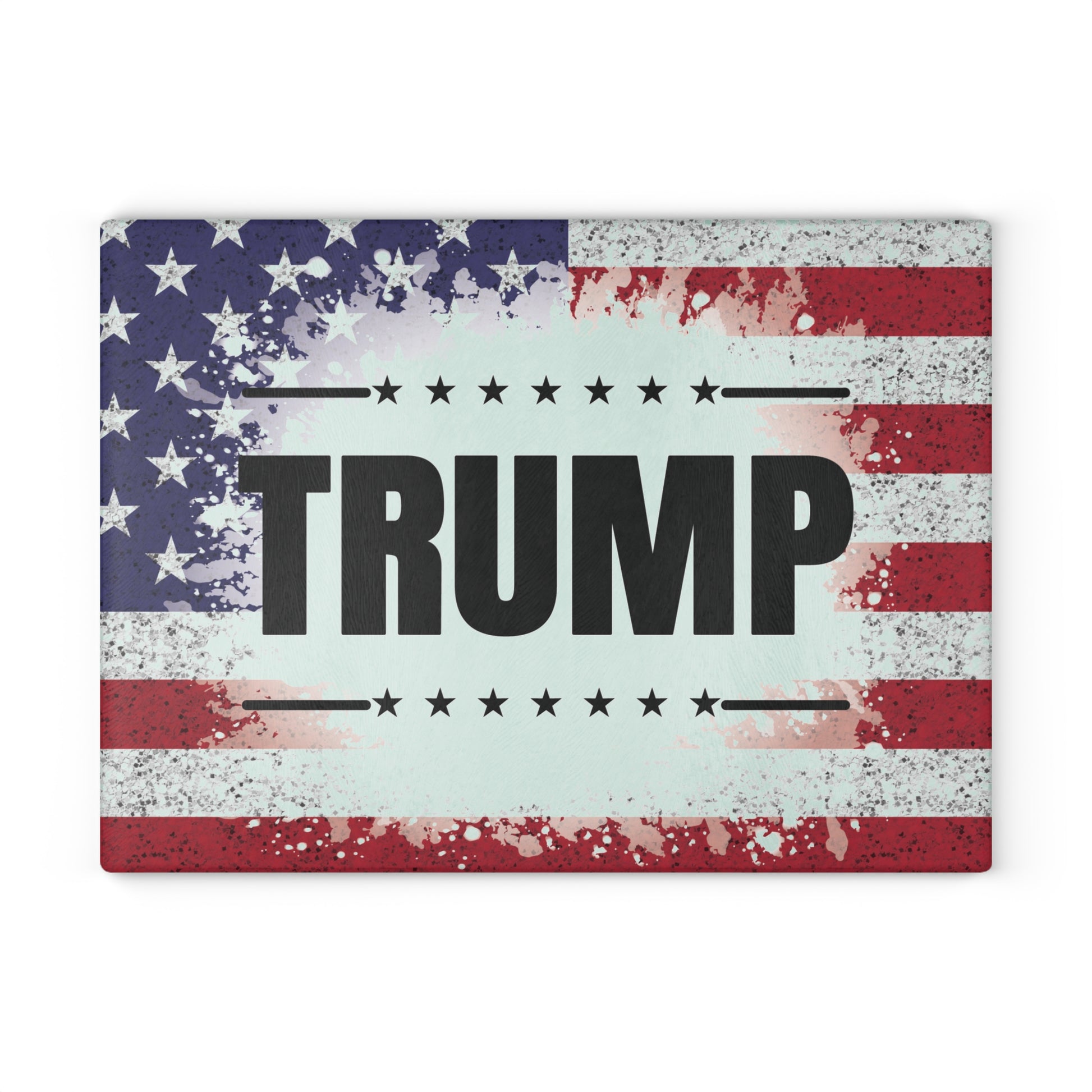 Trump American Flag Glass Cutting Board - The American Glory 