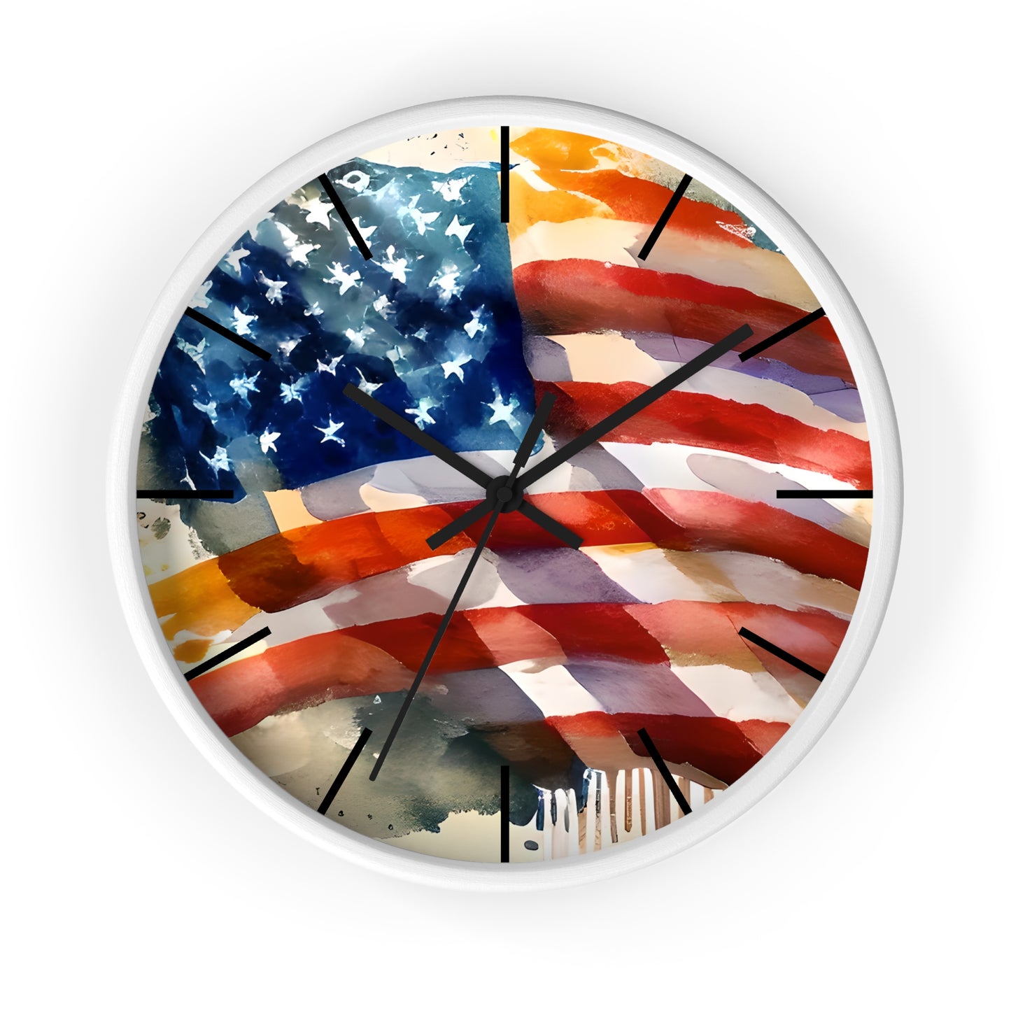 American Flag Wall Clock - The American Glory 