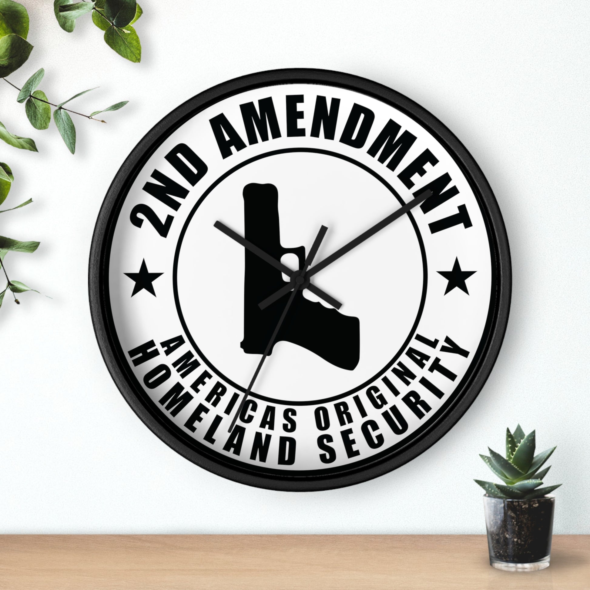 2nd Amendment Wall clock 2nd Amendment Americas Original Homeland Security Wall Clock - The American Glory 