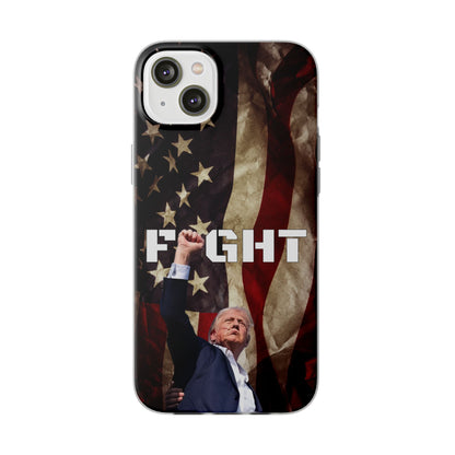 Trump Fight! iPhone Case | Semi-transparent, matte finish - The American Glory 