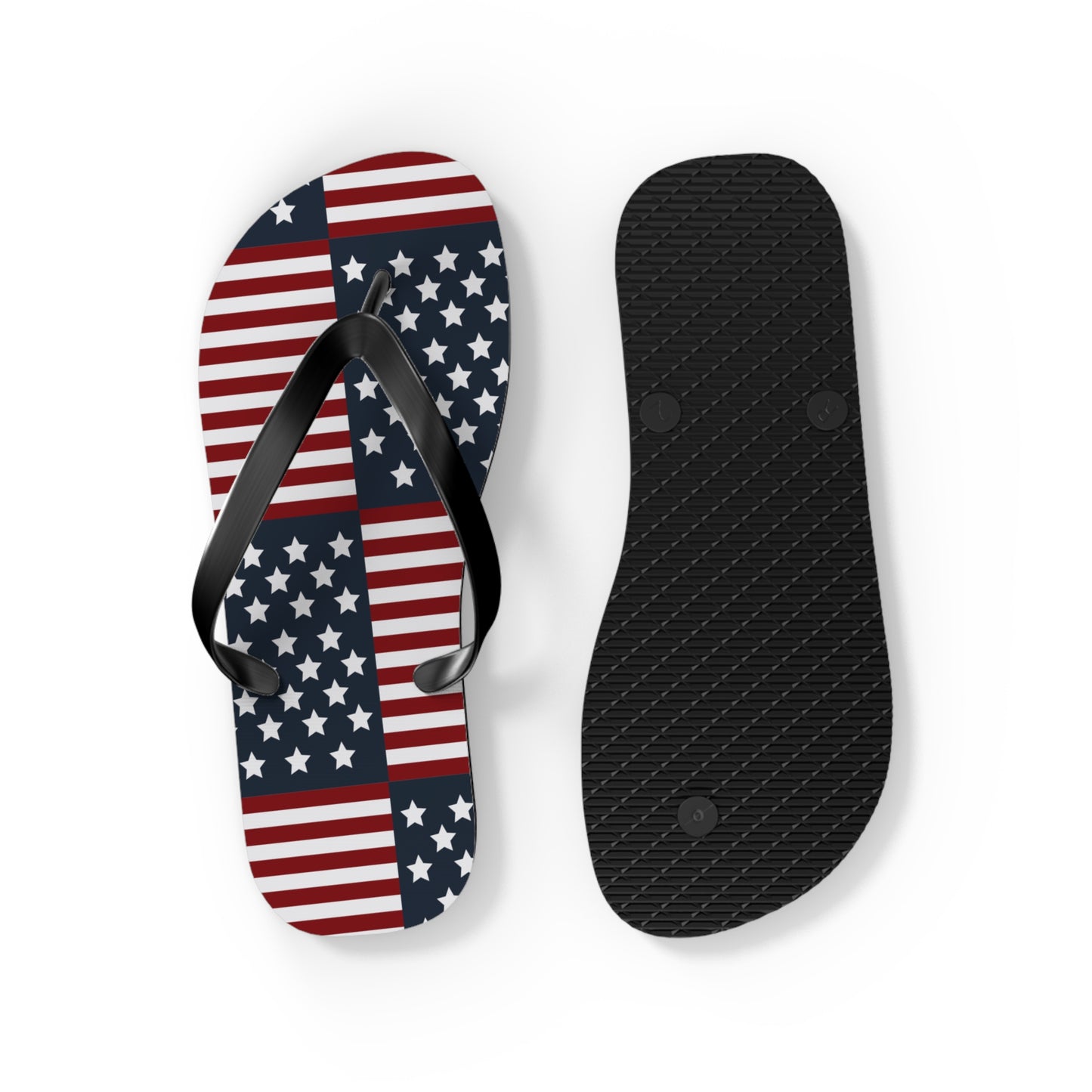 American Flag Flip Flops, USA July 4th Flip Flop slippers, Patriotic Summer accessories - The American Glory 