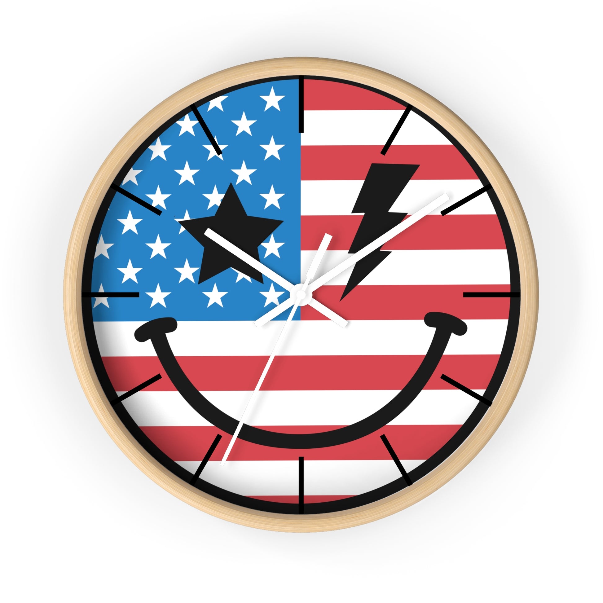 American Flag Wall Clock - The American Glory 