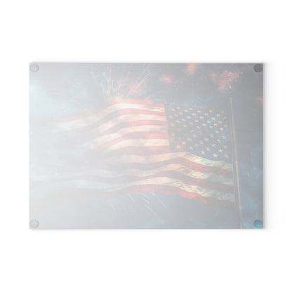 American Flag Glass Cutting Board - The American Glory 