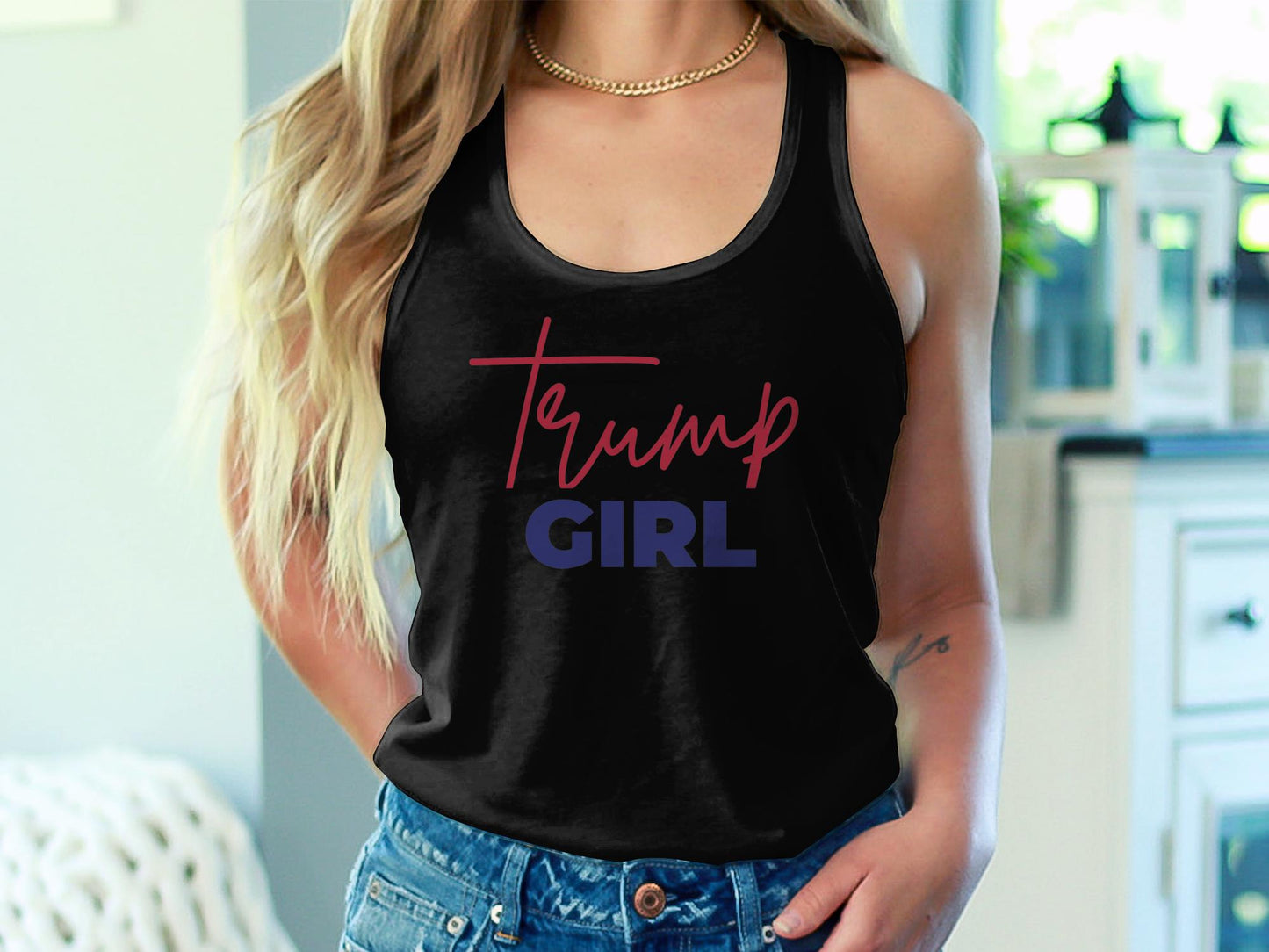 Trump Girl - Women's Tank Top - The American Glory 