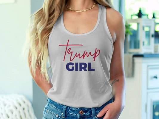 Trump Girl - Women's Tank Top - The American Glory 