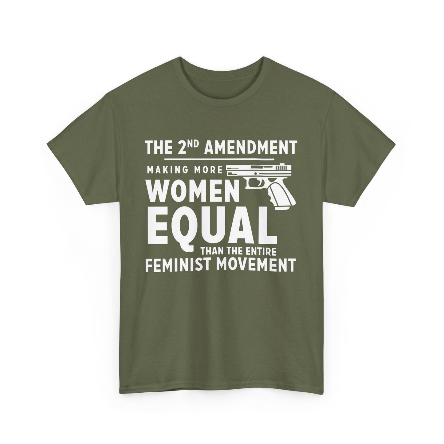 Womens 2nd Amendment T-shirt | Making More Women Equal Than the Entire Feminist Movement - Express Delivery available - The American Glory 