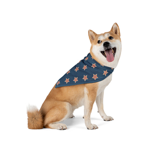 Patriotic American Flag Dog Bandana – USA Stars & Stripes Pet Scarf for 4th of July, Memorial Day & Everyday Wear