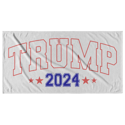 Trump 2024 Beach Towel, MAGA Summer Essentials, Trump 2024 Merchandise, Trump Supporter Gifts, MAGA Beach Accessories, Trump 2024 Election Gear, Comfortable Beach Towels - The American Glory 