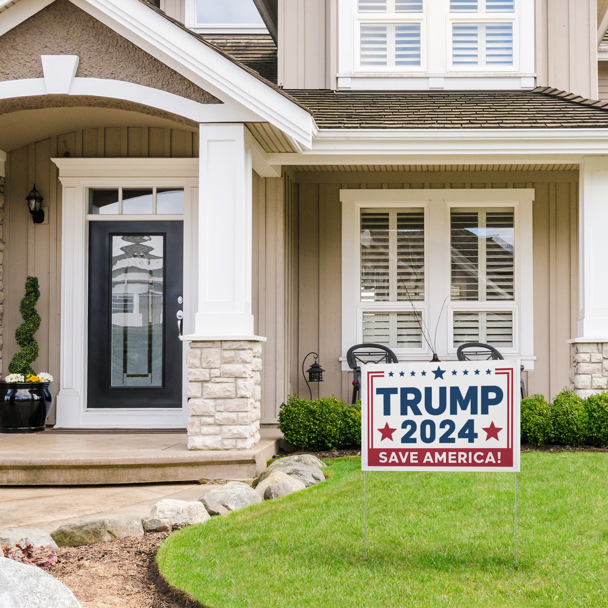 Trump 2024 Save America Yard Sign - The American Glory 