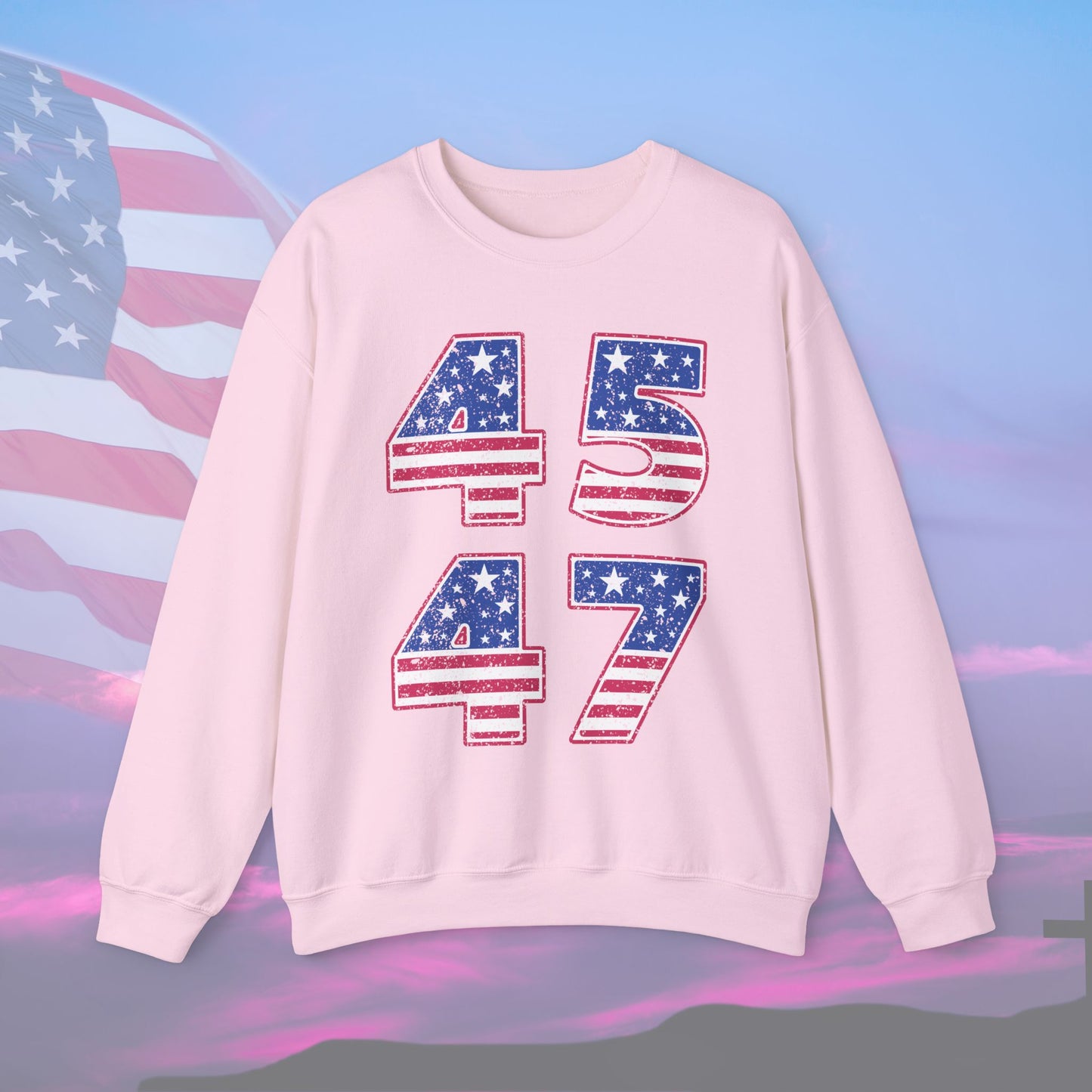 Trump 45 47 Sweatshirt | Unisex - The American Glory 