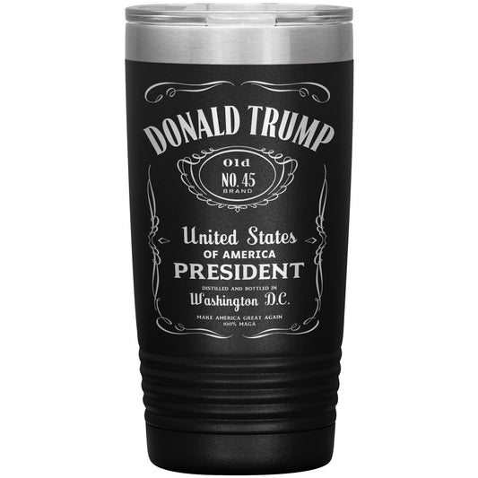 Donald Trump Viral 20oz Tumbler, Laser Engraved Travel Mug, Insulated Tumbler with Lid, President Trump Drinkware, Trump Supporter Gifts - The American Glory 