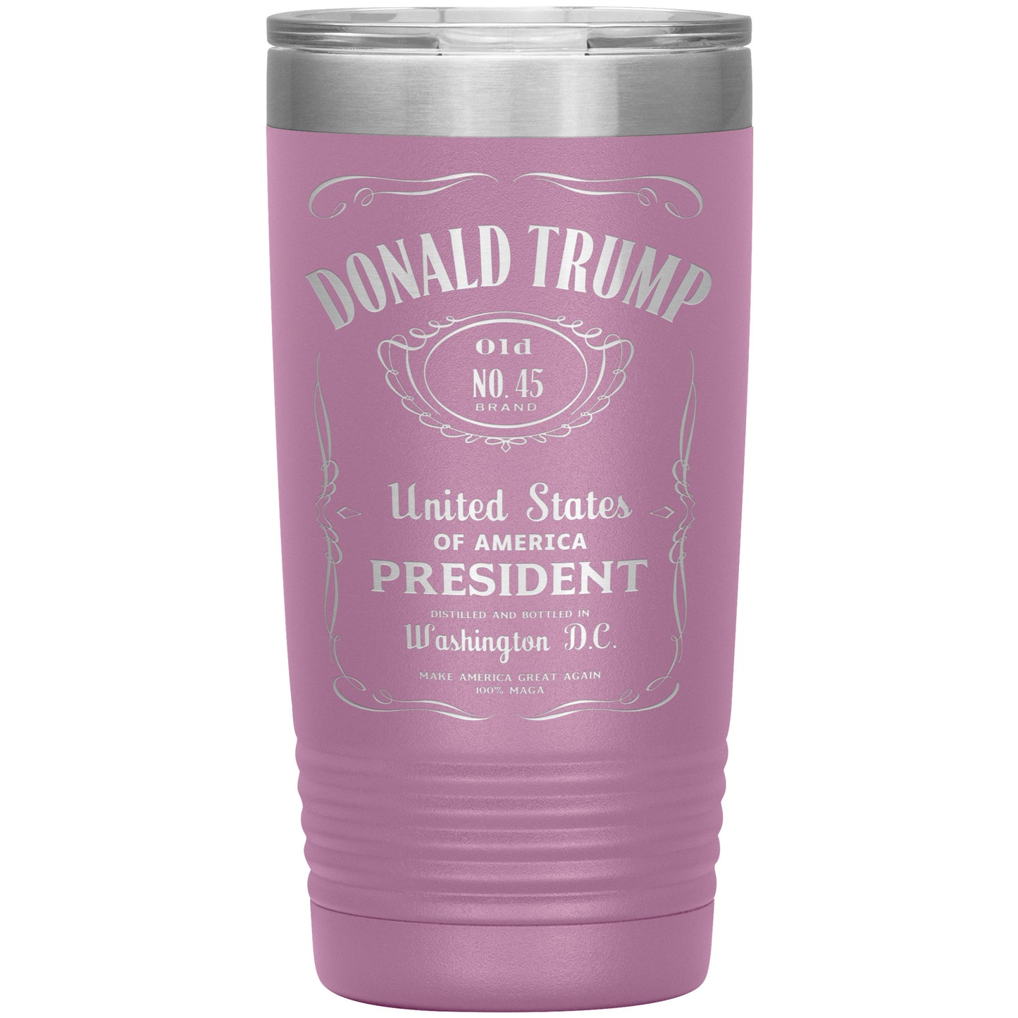 Donald Trump Viral 20oz Tumbler, Laser Engraved Travel Mug, Insulated Tumbler with Lid, President Trump Drinkware, Trump Supporter Gifts - The American Glory 