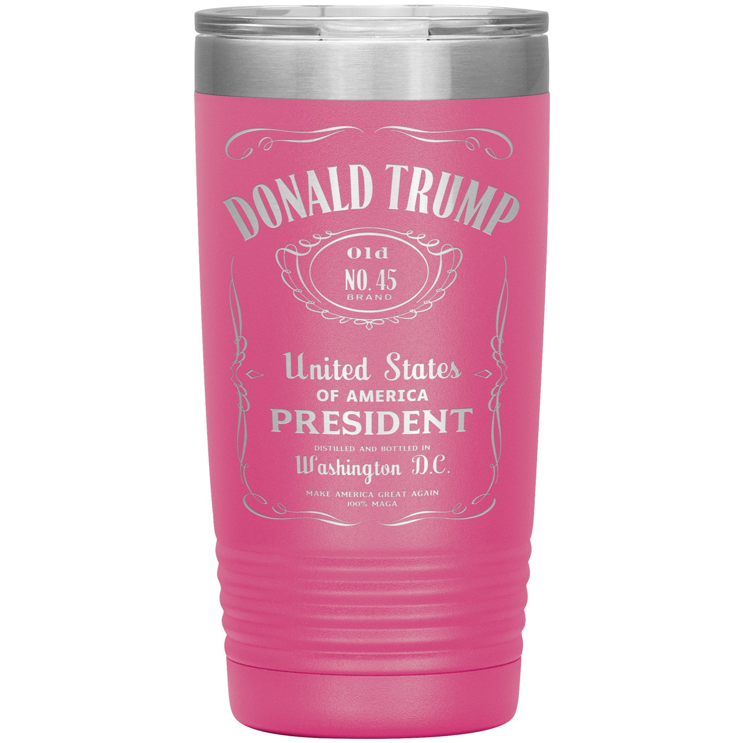 Donald Trump Viral 20oz Tumbler, Laser Engraved Travel Mug, Insulated Tumbler with Lid, President Trump Drinkware, Trump Supporter Gifts - The American Glory 