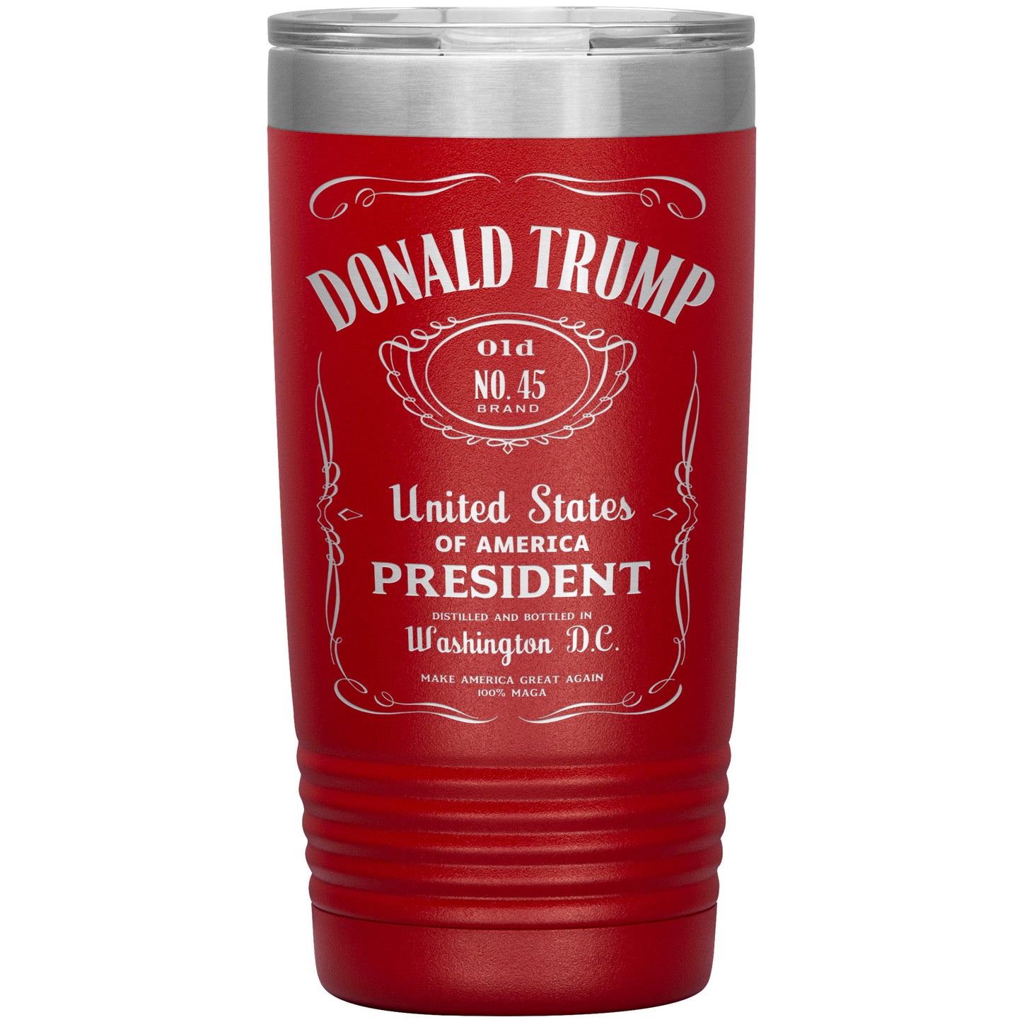 Donald Trump Viral 20oz Tumbler, Laser Engraved Travel Mug, Insulated Tumbler with Lid, President Trump Drinkware, Trump Supporter Gifts - The American Glory 