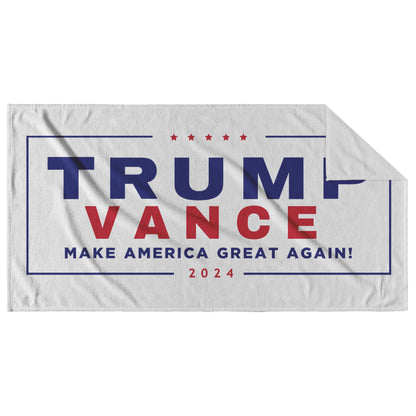 Trump Vance 2024 Beach Towel - The American Glory 