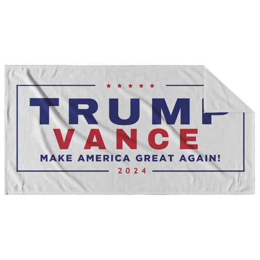Trump Vance 2024 Beach Towel - The American Glory 