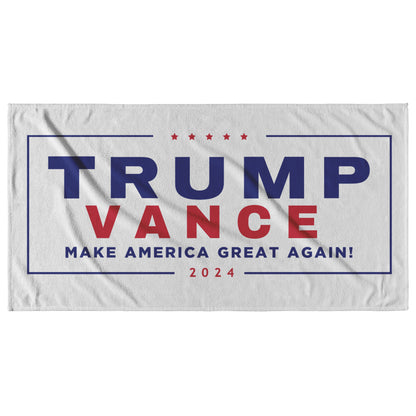 Trump Vance 2024 Beach Towel - The American Glory 