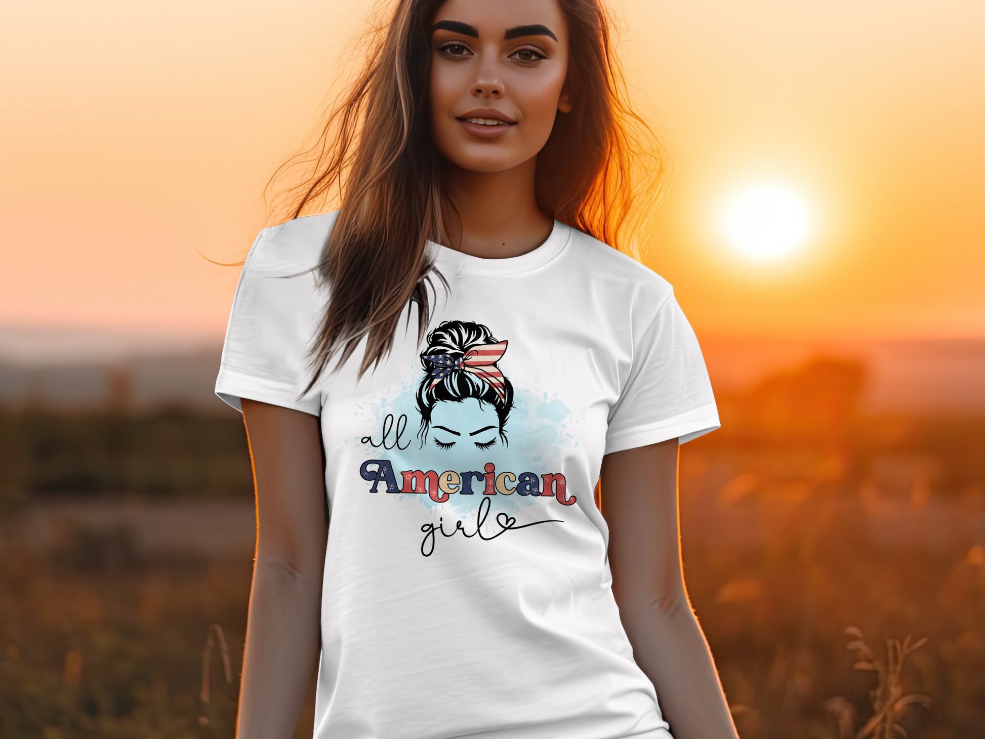 All American Girl T-shirt - The American Glory 