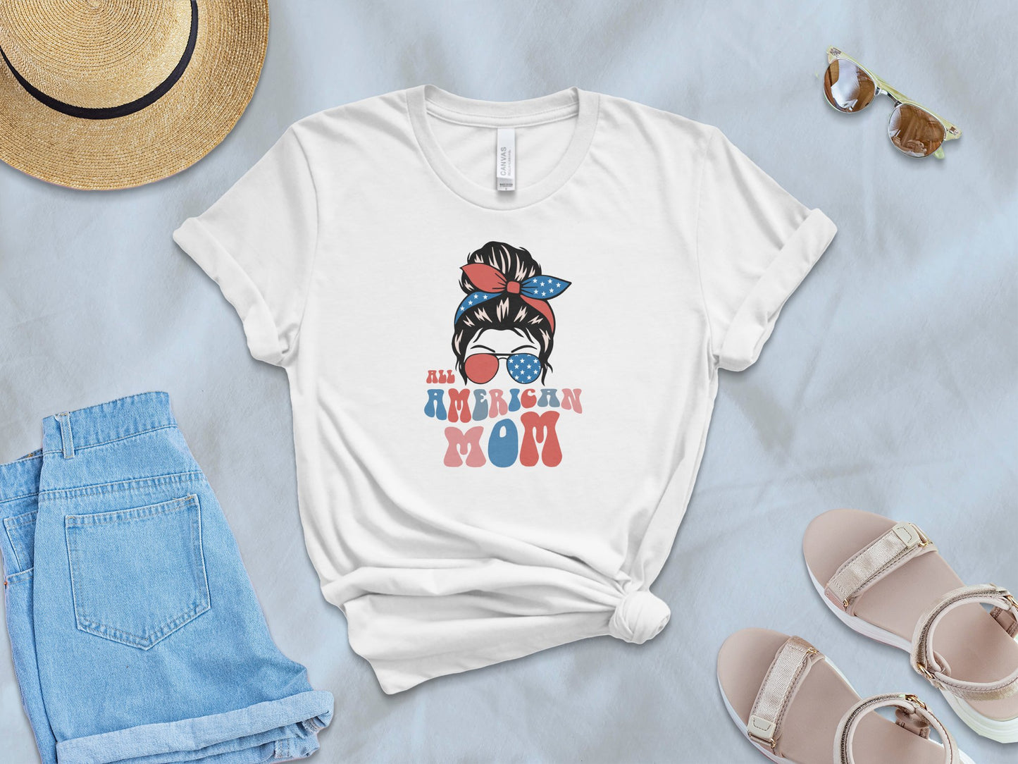 All American Mom T-shirt - The American Glory 