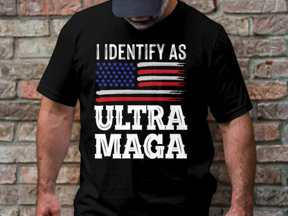 I Identify As Ultra Maga T-shirt Trump Shirts - The American Glory 