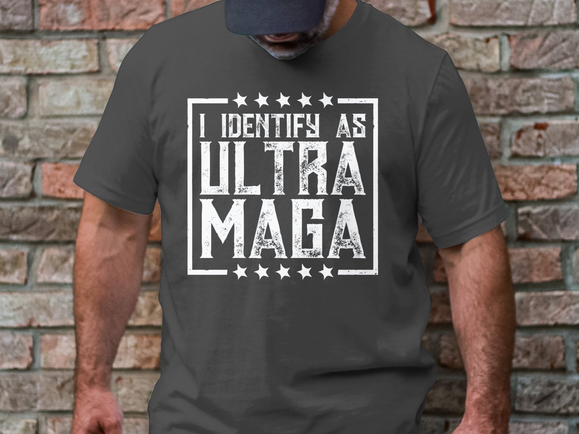 I identify as Ultra Maga T-shirt Trump Shirt - The American Glory 