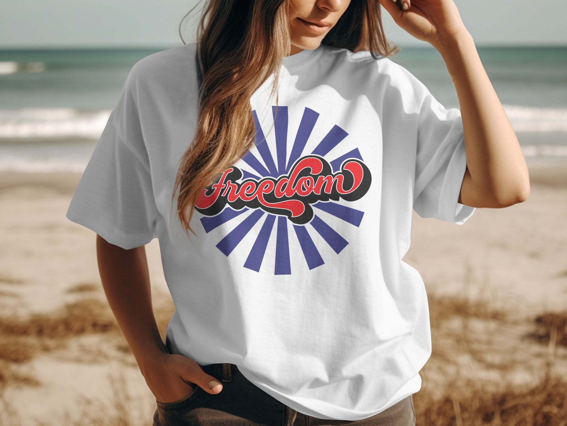 Retro Style Freedom T-shirt - The American Glory 