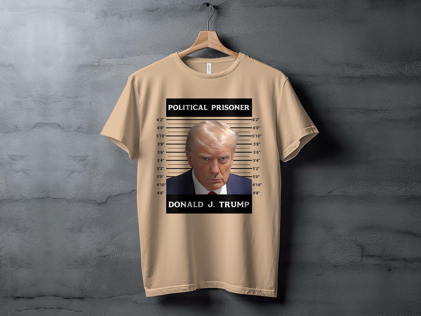 Trump Mugshot Unisex Shirt | Donald Trump Political Prisoner T-shirt | Free Trump Shirt | Stand with Trump 2024 Tee | MAGA Shirts - The American Glory 