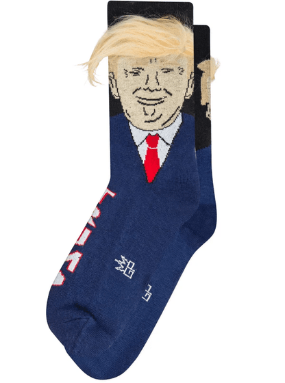 3D fake hair Donald Trump Socks - The American Glory 