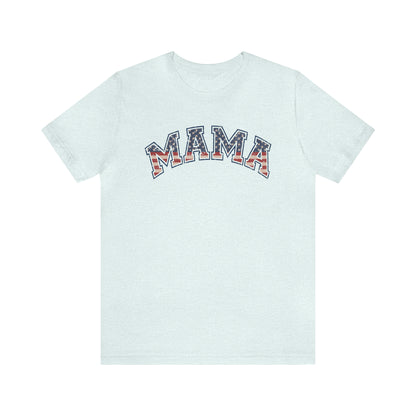 American Flag Retro Mama T-shirt - The American Glory 