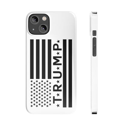 Trump American Flag Slim Phone Case - The American Glory 