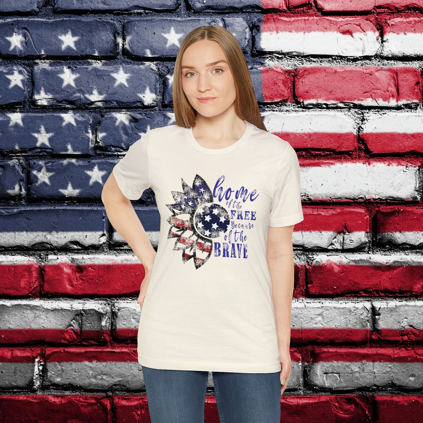 Home Of The Free Because Of The Brave T-shirt - The American Glory 