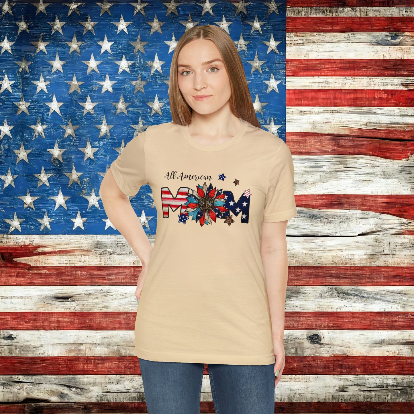 All American Mom T-shirt | USA-inspired Mom tee - The American Glory 