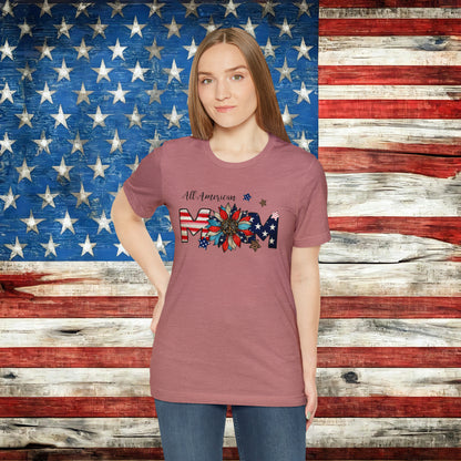 All American Mom T-shirt | USA-inspired Mom tee - The American Glory 