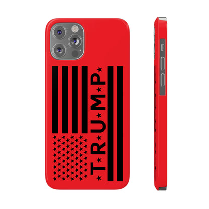 Trump American Flag Slim Phone Case - The American Glory 