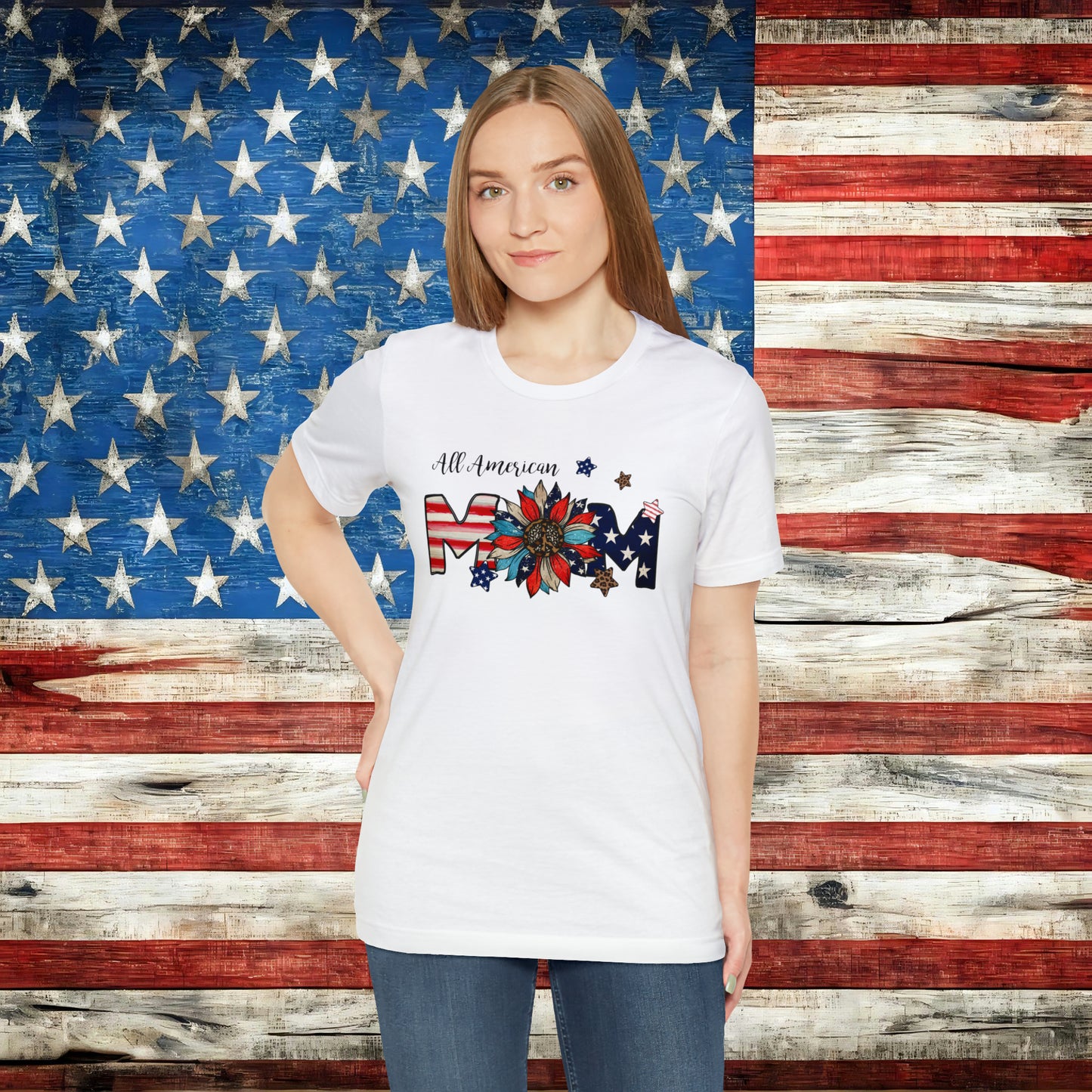 All American Mom T-shirt | USA-inspired Mom tee - The American Glory 