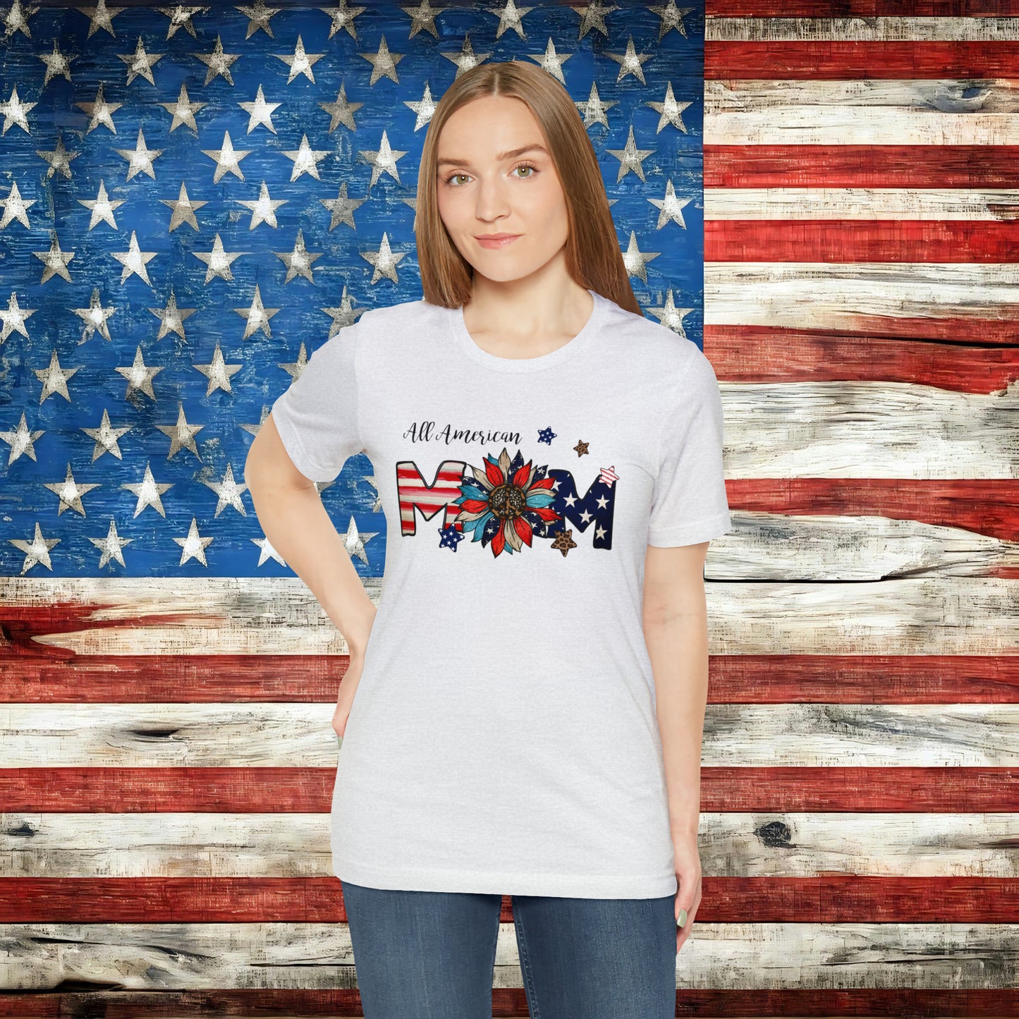 All American Mom T-shirt | USA-inspired Mom tee - The American Glory 