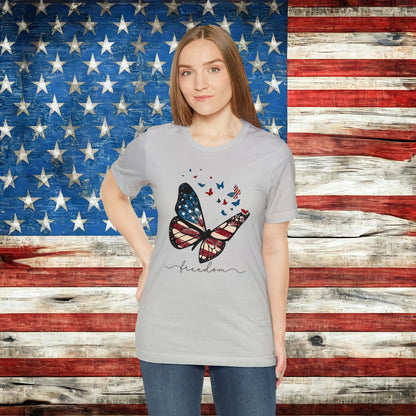 American Flag Butterfly Freedom T-shirt - The American Glory 