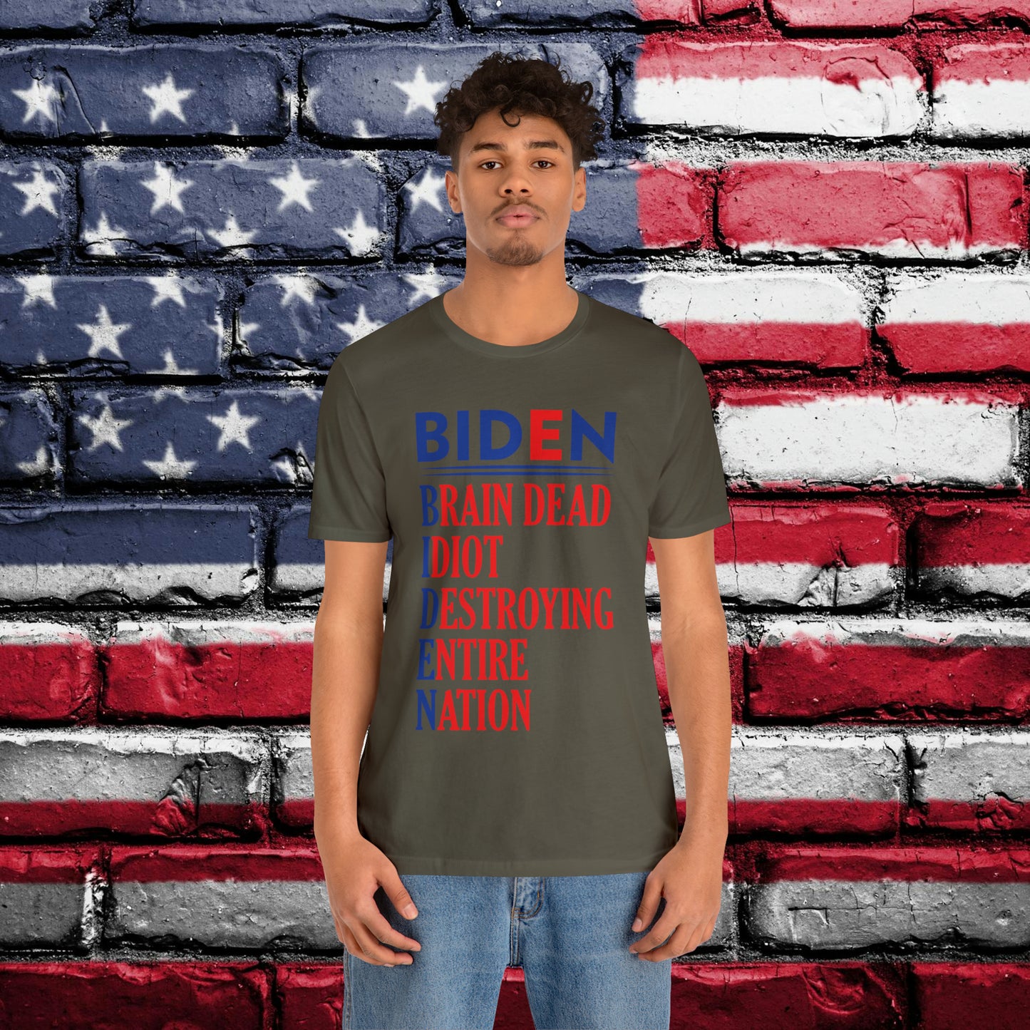 Biden Brain Dead...T-shirt - The American Glory 