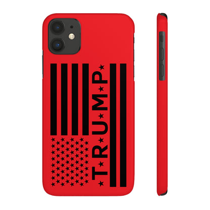 Trump American Flag Slim Phone Case - The American Glory 